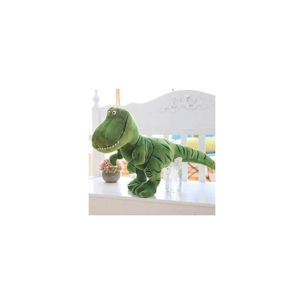 EZLAM 40~110cm Bouche Ouverte Tyrannosaure T-Rex Triceratops Poupée De Dinosaure en Peluche Impression Réaliste Vert Brun Gri