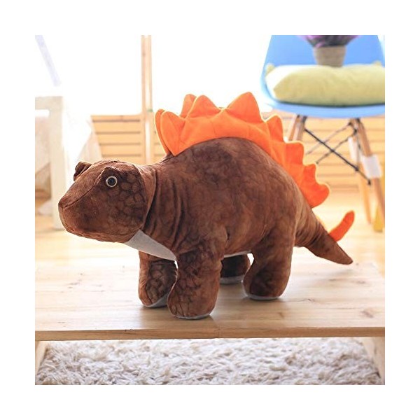 EZLAM 40~110cm Bouche Ouverte Tyrannosaure T-Rex Triceratops Poupée De Dinosaure en Peluche Impression Réaliste Vert Brun Gri