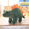 EZLAM 40~110cm Bouche Ouverte Tyrannosaure T-Rex Triceratops Poupée De Dinosaure en Peluche Impression Réaliste Vert Brun Gri