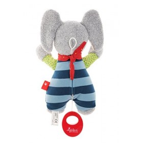sigikid, 48800, garçon, peluche musicale éléphanteau, bleu/gris, Lolo Lombardo