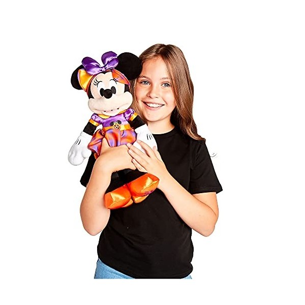 Disney Store Minnie Maus Halloween kleines weiches Plüsch-Spielzeug - 40 cm - aus weichem Stoff mit gestickten Details - geei