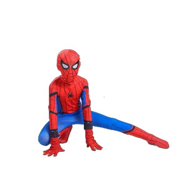 Umbrean Costume Spiderman pour enfant - Tenue ajustée - Pour Noël, Halloween, fête, carnaval - 140 cm