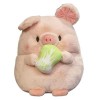 Mignon Rond Animal en Peluche Jouet Kawaii Peluche Oreiller Doux Bande dessinée Lapin Cochon Chien Poulet Peluche Jouet poupé