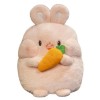Mignon Rond Animal en Peluche Jouet Kawaii Peluche Oreiller Doux Bande dessinée Lapin Cochon Chien Poulet Peluche Jouet poupé