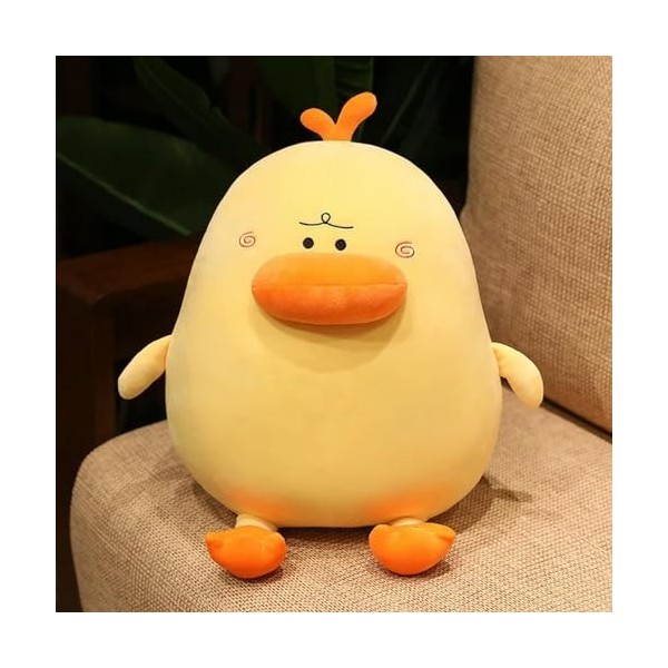 NOpinz Peluche Rond Canard Peluche Jouet étreindre poupée Mignon Oreiller en Peluche drôle Chambre canapé décoration Annivers