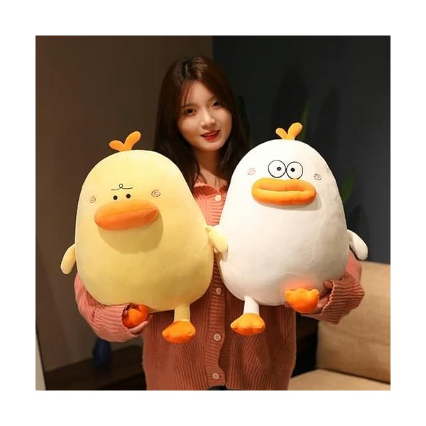 NOpinz Peluche Rond Canard Peluche Jouet étreindre poupée Mignon Oreiller en Peluche drôle Chambre canapé décoration Annivers