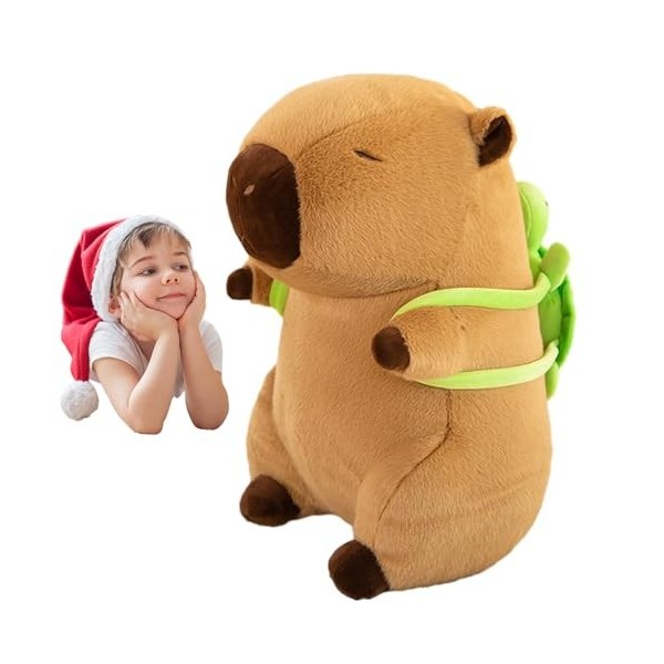 CENMOO Mignons Animaux en Peluche Capybara,Jouet Capybara Mignon et Portable - Jouet Capybara résistant à lusure avec Sac à 