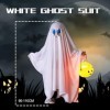 Sipiris Halloween Costume Fantôme Enfants Cape dHalloween Horreur Pour Poncho Fantôme Blanc Costume Pour Garçons Filles Cosp