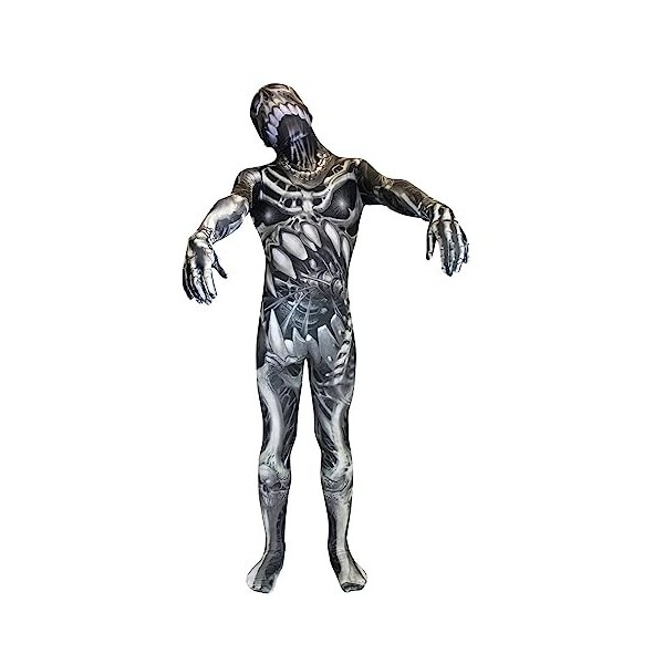 Morph Costume Déguisement Monstre Enfant Déguisement Squelette Enfant, Déguisement Halloween Enfant Effrayant, Taille L 120-