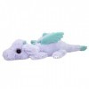 Depesche- Chocolat 12021 TOPModel Love – Doudou Dragon Violet et Turquoise, Peluche avec Yeux Scintillants, Environ 50 cm, co