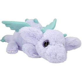 Depesche- Chocolat 12021 TOPModel Love – Doudou Dragon Violet et Turquoise, Peluche avec Yeux Scintillants, Environ 50 cm, co