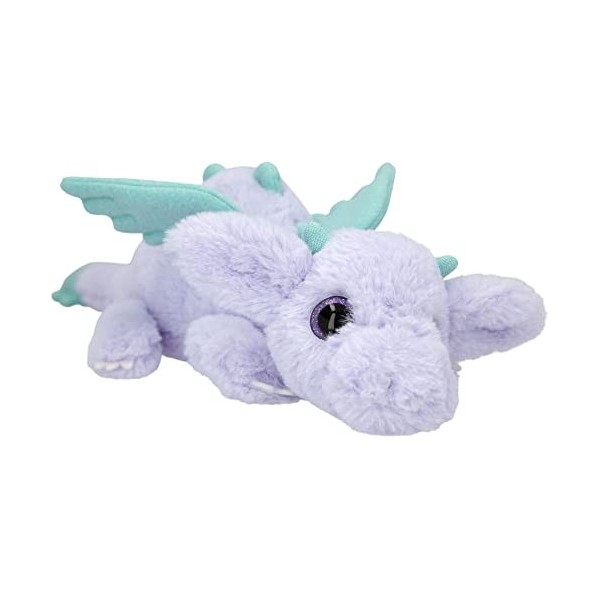 Depesche- Chocolat 12021 TOPModel Love – Doudou Dragon Violet et Turquoise, Peluche avec Yeux Scintillants, Environ 50 cm, co