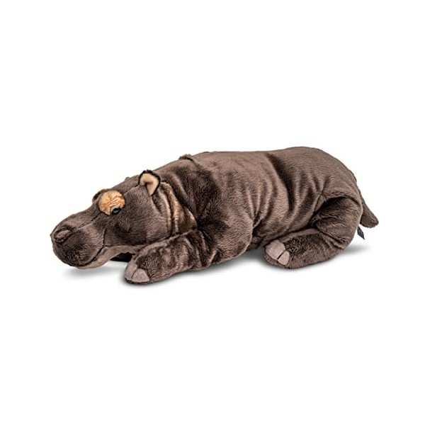 Uni-Toys - Hippopotame couché – 46 cm Longueur – Peluche Hippo, Hippopotame – Peluche, Doudou