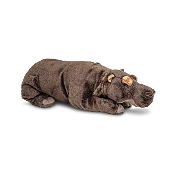 Uni-Toys - Hippopotame couché – 46 cm Longueur – Peluche Hippo, Hippopotame – Peluche, Doudou