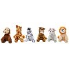 Baker Ross Peluches Animaux de la Jungle Parfaites à Glisser dans Les Pochettes-Surprises et à Câliner Lot de 6 