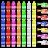 Indrnif Lot de 40 anneaux lumineux LED multicolores à clipser pour les doigts, les fêtes, les bals, les discothèques