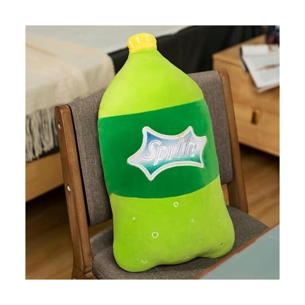 KiLoom Simulation Boisson Gazeuse Oreiller en Peluche Drôle Sprite Coke Cola Fanta Soda Doux Peluche Bande Dessinée Poupée Co