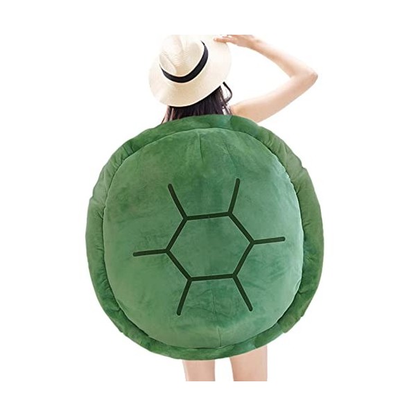 Oreiller Portable Coquille De Tortue Géante - Coussin Peluche Kawaii 100 Cm - Pour Cosplay, Déco, Confort
