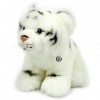 Doudou Tigre Blanc Peluche Bébé Tigre 28 cm de long * NILAY