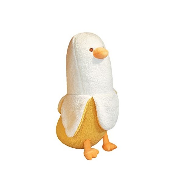 Napacoh Jouet en Peluche en Forme de Canard Banane, Accessoires Kawaii, Oreiller en Peluche, Cadeau pour Filles et Femmes 50