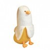 Napacoh Jouet en Peluche en Forme de Canard Banane, Accessoires Kawaii, Oreiller en Peluche, Cadeau pour Filles et Femmes 50