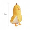 Napacoh Jouet en Peluche en Forme de Canard Banane, Accessoires Kawaii, Oreiller en Peluche, Cadeau pour Filles et Femmes 50