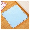 9/10 /12/16 Pièces Tapis De Sol en Mousse Puzzle en Peluche avec Bordure, Dalles De Moquette Carrées Emboîtables, Tapis De Je