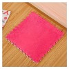 9/10 /12/16 Pièces Tapis De Sol en Mousse Puzzle en Peluche avec Bordure, Dalles De Moquette Carrées Emboîtables, Tapis De Je