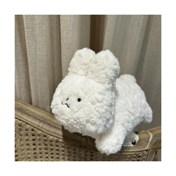 GagaLu Mignon Doux Dessin Animé Lapin en Peluche Jouet Teddy Velours Lapin en Peluche Poupée Fille Cadeau D’Anniversaire Déco