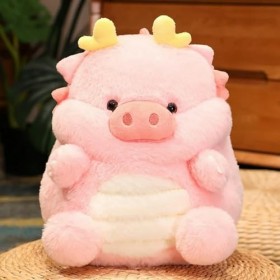 EacTEL Kawaii Cochon Dinosaure Jouet en Peluche Peluche Mignon en Peluche Animal Poupée Oreiller Drôle Anniversaire Cadeau De