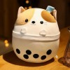 NOpinz Tasse à thé au Lait Kawaii, Panda Arctique, Requin, Jouet en Peluche, Oreiller en Peluche, Peluche Animal, Cadeau Fill