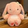 SaruEL Peluche Noeud Lapin poupée Peluche Fille Cadeau Doux Peluche Peluche Jouet Anniversaire Cadeau de Noël 25cm 1