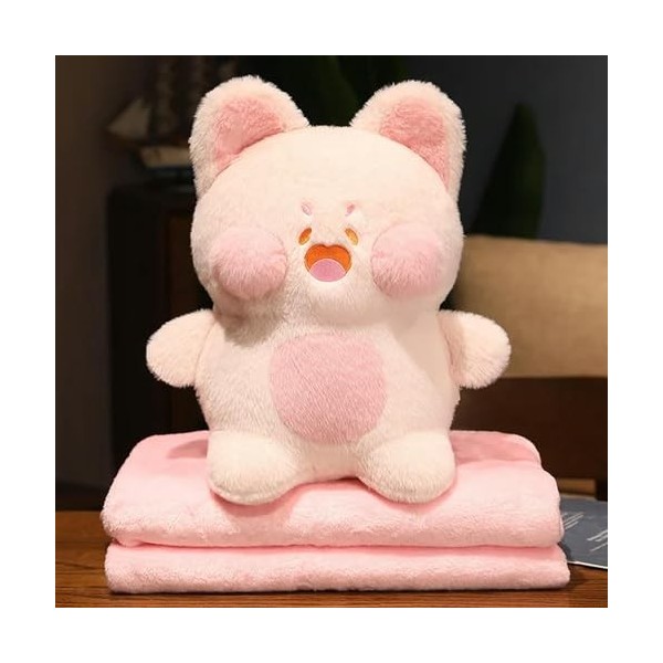 Peluche Coton Peluche Chat Heureux Peluche Oreiller poupée Mignon Chat Peluche Jouet Doux climatiseur Couverture Fille Cadeau