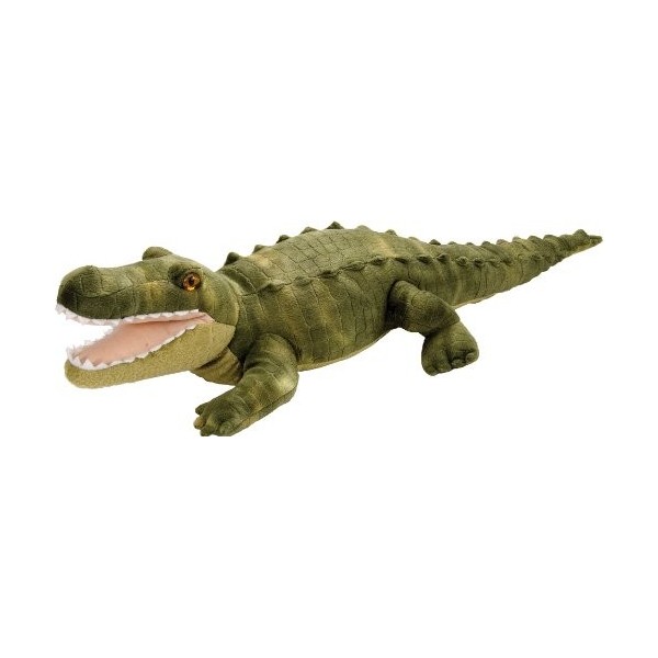 Wild Republic Peluche en alligator vert, peluches Cuddlekins, cadeaux pour enfants 40 cm