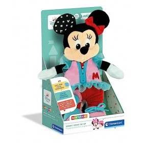 Clementoni - Peluche Montessori - Habille Baby Minnie - Jeu Interactif et Stimulant - Developpe ta Motricité et Concentration