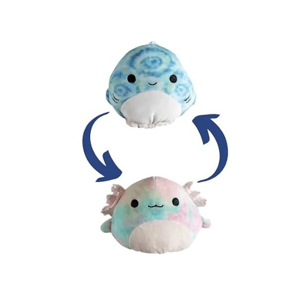 Squishmallows Flip-a-Mallows Kellytoy Peluche 12,7 cm Luther et Tinleya 