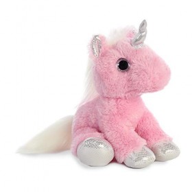 Aurora, 60853, Sparkle Tales, Blossom la Licorne, 30 cm, Peluche, Rose