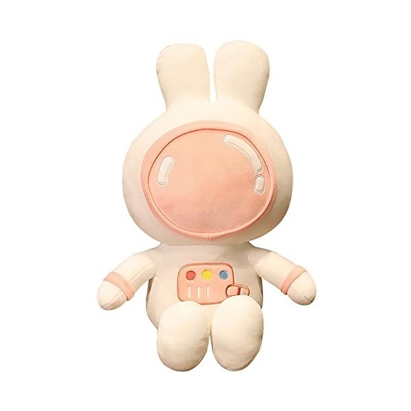 BYNYXI 45 cm Astronaute Lapin Peluche Peluche Astronaute Coussin Lapin Décoration de Pâques Poupée Peluche Mignon Spaceman Do