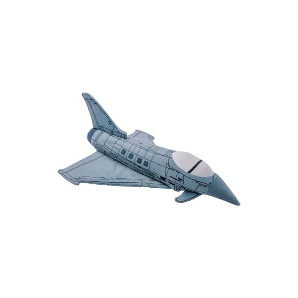 Typhoon Fighter Jet Aviation Peluche – Jouet en peluche mignon pour enfants et collectionneurs – Cadeau emblématique avion av