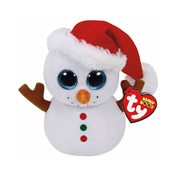 Ty - TY37195 - Beanie Boos - Peluche Scoop Bonhomme de Neige 15 cm