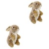 ibasenice Lapin en Peluche Oreiller en Peluche Animal Figurines De Lapin Animaux en Peluche Année De La Figurine Jouets en Pe