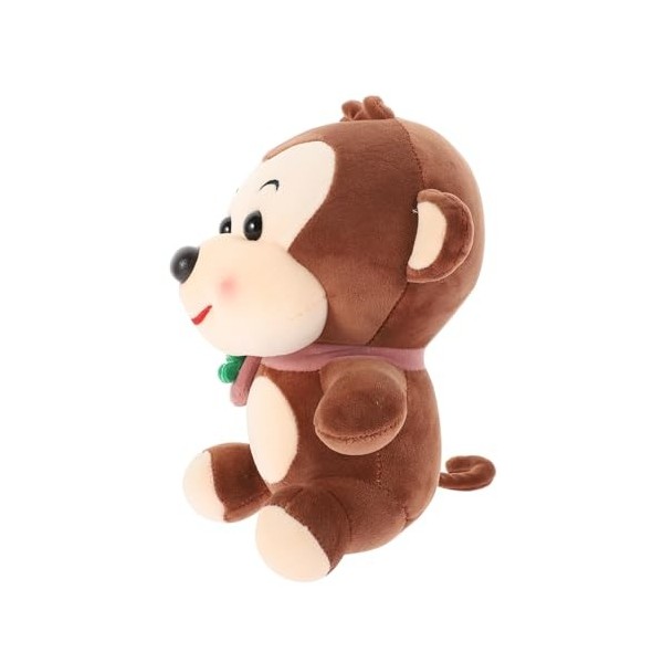 ibasenice Jouet en Peluche Mignon Singe Poupée Singe Coussin Animal en Peluche Oreiller Singe Jeter Câlin Singe Oreiller Kawa