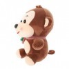 ibasenice Jouet en Peluche Mignon Singe Poupée Singe Coussin Animal en Peluche Oreiller Singe Jeter Câlin Singe Oreiller Kawa