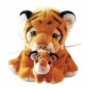 HYSTERIA Jouets en Peluche Simulation bébé Tigre en Peluche mère et Enfant Tigre poupée poupée Tigre de sibérie Tigre Blanc Z