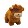 POOLPO Adoptez Une Peluche Vache des Highlands, Une Peluche Vache Mignonne,Jouets Peluche,Une Peluche daccompagnement Vache 