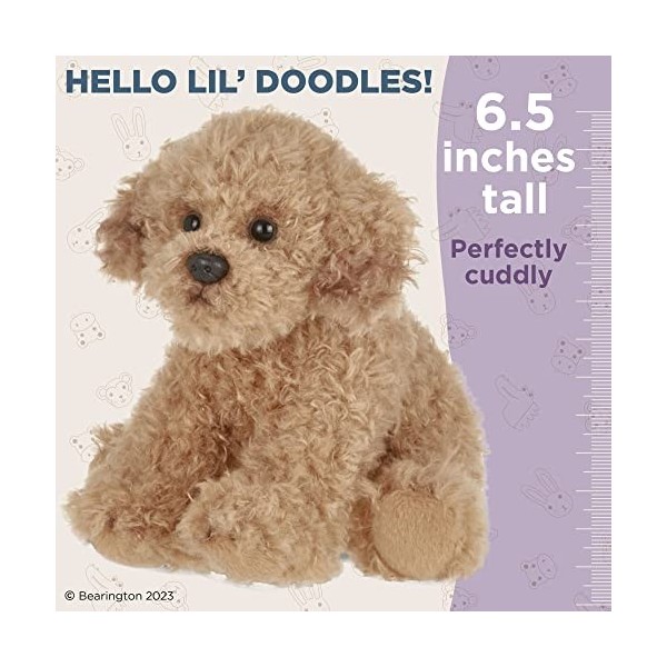 Bearington Lil Doodles Labradoodle Petit chiot en peluche 6,5 pouces