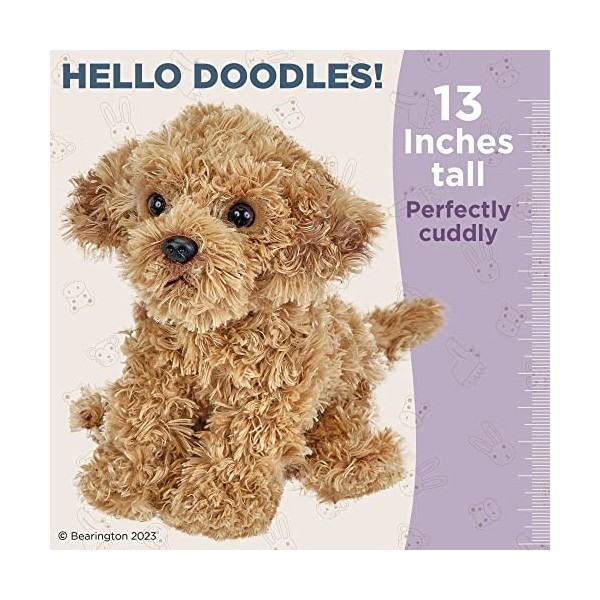 Bearington Collection Doodles Labradoodle - Chien en Peluche avec Peluche 13 Pouces