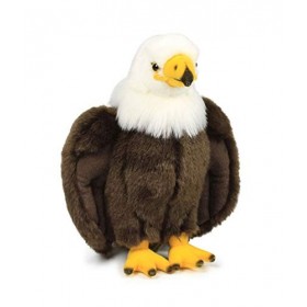 WWF - Peluche Aigle - Peluche Réaliste avec de Nombreux Détails Ressemblants - Douce et Souple - Normes CE - 23 cm