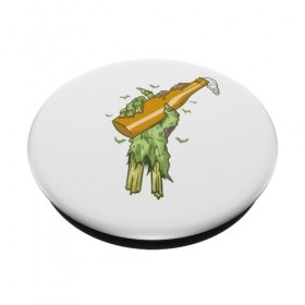 Main effrayante avec bouteille Halloween Custom PopSockets PopGrip Interchangeable