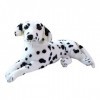 50cm dalmatien en peluche allongé chien en peluche blanc noir dalmatien lévrier Rottweiler animal en peluche poupée en peluch